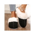 thumbnail image 7 of Women’s Cozy Plush Fleece Lined Slip On Moccasins With Fluffy Detail Non Slip Winter Slippers Featuring Platform Flat Sole, 7 of 7