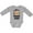 AC-Heather Grey, variant on Inktastic Monkey I Love Hanging out with My Daddy Boys or Girls Long Sleeve Baby Bodysuit