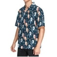 thumbnail image 2 of ALAZA Many Owls on Branch Men's Hawaiian Shirt Short Sleeve Casual Button Down Shirts 2XL, 2 of 6
