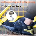 thumbnail image 3 of OwnShoe Steel Toe Safety Shoes for Men Women Lightweight Work Sneakers Slip-On Breathable Construction Shoes, 3 of 9