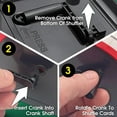 thumbnail image 4 of Barajador de Cartas Manual CHH para 2 Barajas, Manivela, Rojo y Negro, 4 of 8