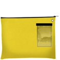 thumbnail image 1 of BankSupplies Canvas Interoffice Mailer 14 oz. | 14 ancho x 11 alto | Amarillo | Bolsa de tránsito | Bolsa grande con cremallera y ojal | Uso con candado o brida para seguridad | Bolsa de correo entre, 1 of 5