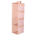 thumbnail image 1 of Hanging Closet Organizer, Hanging Design 4 Layer Storage Hanging Bag  for Home Pink,Blue,Grey, 1 of 8