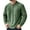Green, variant on Mokaloha Mens Shirts - Pacificozy Shirts for Men, Men's Casual Ribbed Stand Collar Zipper Long Sleeve T-Shirt Gyujnb,Size:5XL