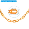 thumbnail image 2 of Unique Bargains 0.2' Diameter 49Ft Length Plastic Chain Barrier, Safety Link Chain Stanchion for Crowd Control, Orange, 2 of 6