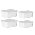 thumbnail image 2 of Youkk Conteneurs de Stockage Empilables - Conserver la Fraîcheur Empilable Facile Organisation Inodore Récipient Alimentaire Laiteux Blanc 4 pcs, 2 of 6
