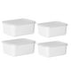 thumbnail image 5 of Yuarrent Recipiente de plástico para alimentos: transparente, fácil de localizar, sin BPA, conserva la frescura, frío y caliente, blanco Type2 NO2, 5 of 6