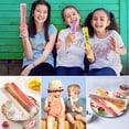 thumbnail image 5 of Monebena Disposable Ice Popsicle Mold Bags Freezer Tubes With Zip Seals For Healthy Snacks,Yogurt Sticks,Juice & Fruit Smoothies,Ice Candy Pops Comes With A Funnel 100 Pcs (11"x2"), 5 of 6