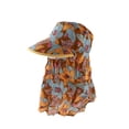 thumbnail image 2 of Sombrero de pesca de ala ancha, de malla transpirable, con protector facial desmontable y solapa para el cuello, ideal para protegerse del sol, ideal para actividades al aire libre, marrón, 2 of 8