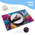 thumbnail image 3 of BaHomeck placemats Set of 4 Colorful Pug, With Vibrant Colors And Colorful Background Cotton Linen rectangle Placemats for Kitchen Dining Table Indoor,Outdoor,18*12inch, 3 of 4