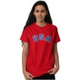 thumbnail image 5 of USA United States Patriotic 4th July Plus Size Crewneck Graphic Tee Shirt Brisco Brands 2X, 5 of 6