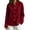 Wine, variant on LUVDA Women's Corduroy Button Cardigan Fall Winter Band Collar Patch Pocket Shacket