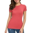 thumbnail image 6 of Fashion Casual Women's Crew neck Short Sleeve T-Shirt Basic Tee Tops, 6 of 6