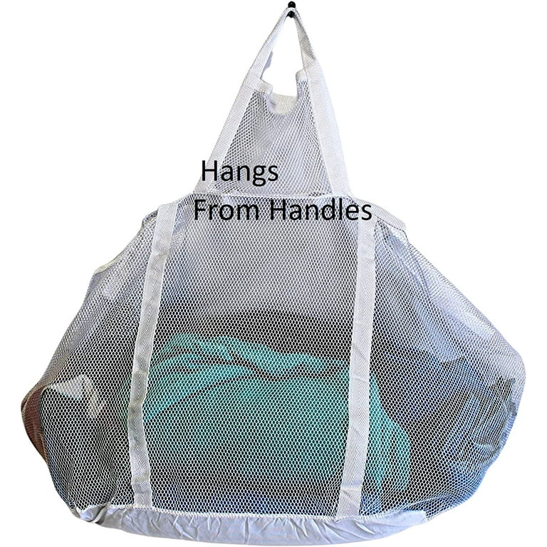 Hanging Mesh Laundry Bag With Round Zipper – Breathable, Tear-Resistant Nylon For Home & Dorm