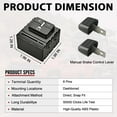 thumbnail image 3 of Trailer Brake Control Switch Assembly Compatible with 2014-2020 Chevy Colorado Silverado Suburban GMC Canyon Sierra Yukon Replacement for 84108373 23145874, 3 of 6
