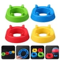 thumbnail image 2 of MasteelfCA 4pcs Ball Game Basketball Football Holder Stable Sports Ball Rack Plastic Universal Ball Base, 2 of 7