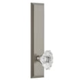 thumbnail image 2 of Grandeur 813982 Fifth Avenue Solid Brass Rose Tall Plate Passage Door Knob Set - Grey, 2 of 6