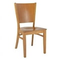 thumbnail image 3 of Hendrix Side Chair in Dark Mahogany with Wood Seat (Set of 2), 3 of 5