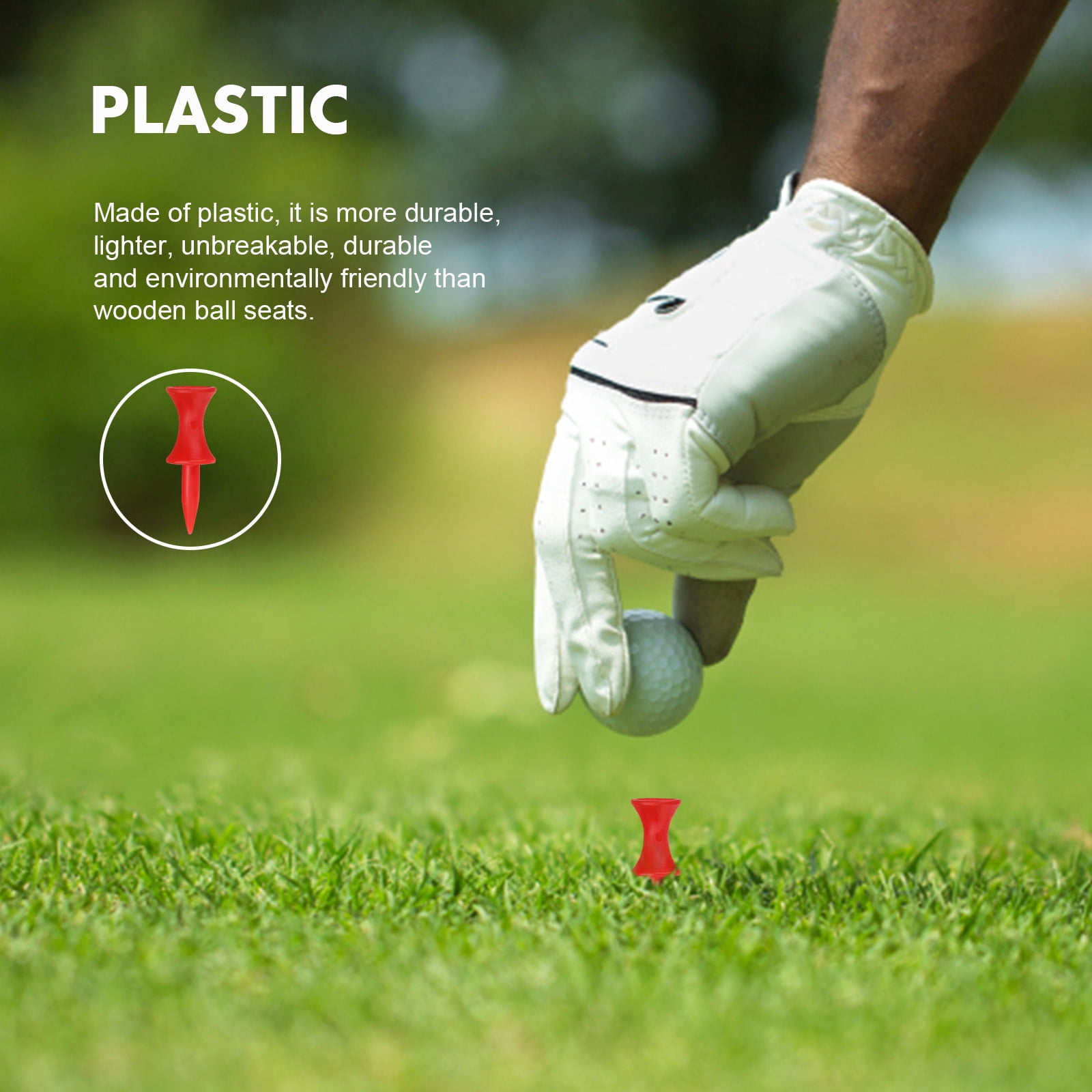 Golfs Supplies Golfing Tees 240 Pcs Ball Stud Outdoor Bulk Nail Accessories Balls Training Holders