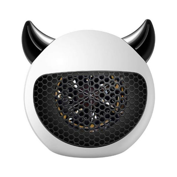 Calentador de espacio Injueey Mini para oficina ventilador de calefacción interior Blanco/enchufe de EE. UU.