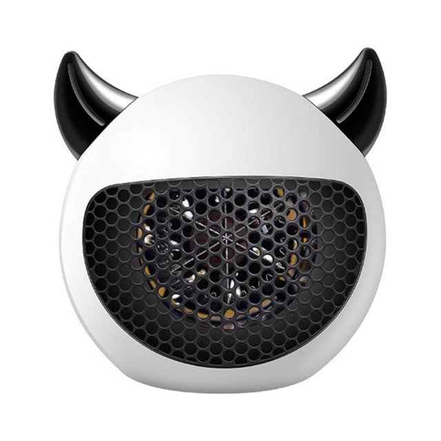 Mini calentador de espacio Bewildely Ventilador de calefacción Equipo de calentadores eléctricos Blanco