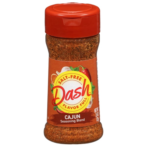 Dash Salt-Free Cajun Seasoning Blend, Cajun Spices, 2.6 OZ
