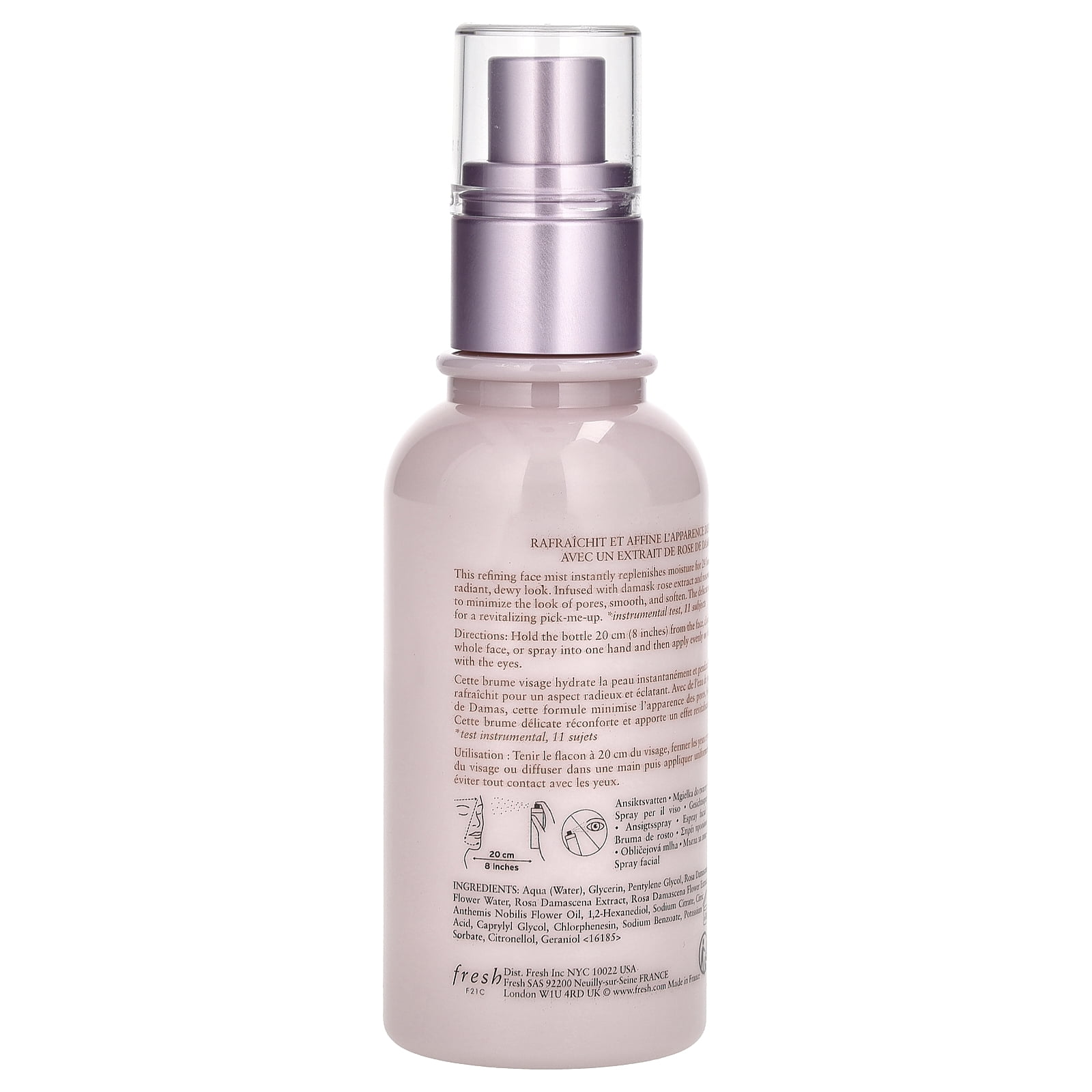 Fresh Rose Instant Hydration Mist  3.3oz