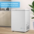 thumbnail image 2 of Giantex 3.5 Cu Ft Chest Freezer, Freestanding & Flip Top Chest Freezer w/ 7 Temperature Settings, emovable Sliding Basket Included, Compact Deep Chest Freezer, 2 of 6