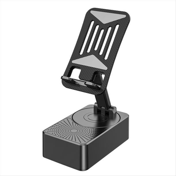 Soporte para Teléfono Móvil 2 en 1 con Altavoz Inalámbrico Bluetooth, Soporte de Audio Bluetooth Plegable para Oficina en Casa