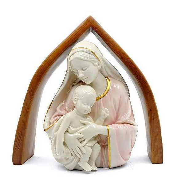 Comfy Hour Mindful and Sacred Collection 13" Religious Virgin Mary and Child Baby Statue, The Blessed Mother of The Immaculate Concepcion Home Madonna Figurine, Polyresin