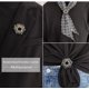 thumbnail image 4 of Clip para bufanda de seda brillar broche de flores con diamantes de imitación, 4 of 4