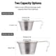 thumbnail image 2 of Pequeños Juegos de Café de Té de Taza de Sierra de 4 Acero inoxidable Conglegable de 30 ml y 70 ml de opcionares Perfectas para acamp de Vieges actividades al aire libre, 2 of 6