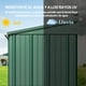 thumbnail image 4 of Zocalo Cobertizo de Almacenamiento Exterior, Casa Prefabricada, 162x90x180cm-Verde, 4 of 8