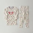 thumbnail image 4 of Ropa de dormir para niña pequeña, traje de Pantalón elástico con estampado Floral de dibujos animados, Jersey, camisa suave, pijamas para niña 2023, 4 of 4