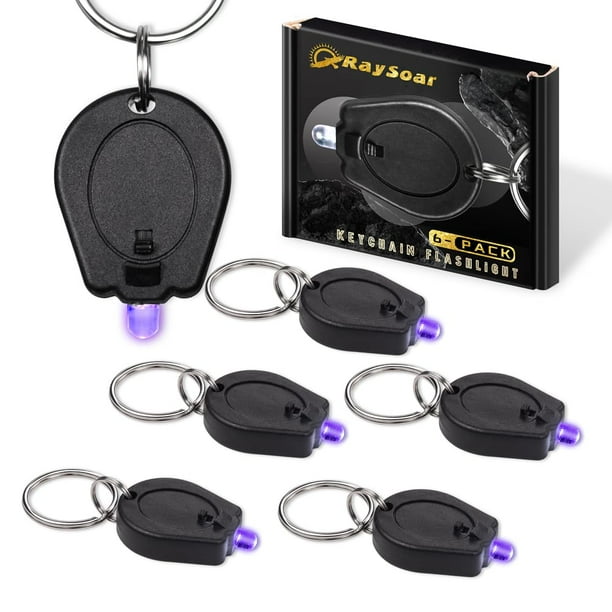 Linterna LED UV RaySoar, 395 nm, 6 unidades, luz negra