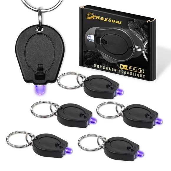 Linterna LED UV RaySoar, 395 nm, 6 unidades, luz negra