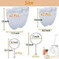 thumbnail image 2 of 4 PCS Extra Fine Mesh Strainer Bags with Handle, Reusable Thai Tea Strainer, Cheesecloth for Straining NutMilk Coffee Milk Juices Honey Wine Oil Yogurt (2 Medium & 2 Small), 2 of 8