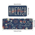 thumbnail image 3 of Zhourta 2PCS 4th of July Kitchen Mat Doormat Non Slip Resistant to Dirt and Quick Drying Patriotic Mat Red White Blue Fireworks Decorative Rug, 3 of 6