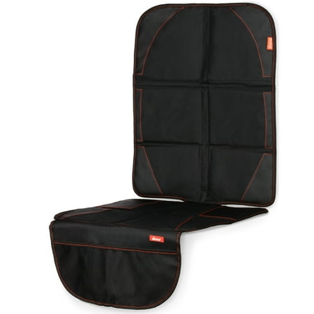 Diono Ultra Mat Full Car Seat Protector with Mesh Storage Pockets, Black