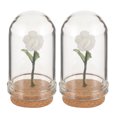 thumbnail image 1 of MasteelfCA 2pcs Miniature Flower In Dome Miniature Scene Model Mini Flower in Dome for Tiny House Centerpieces, 1 of 8