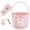 B-Pink, variant on LITERRA Easter Bunny Baskets for Boys and Girls,Easter Basket with Rabbit Ears for Egg Hunting,8L