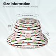 thumbnail image 3 of Sikiie Pig And Watermelon Reflective Double-Sided Bucket Hat, Sun Hat, for Gardening, Beaching, Camping, Hiking, Fishing, 3 of 6
