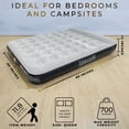 thumbnail image 5 of MaisonAir 12in Queen Airbed Premium Air Mattress with Coil Beam Support and Built in Pillow with Rechargeable Pump, 5 of 9