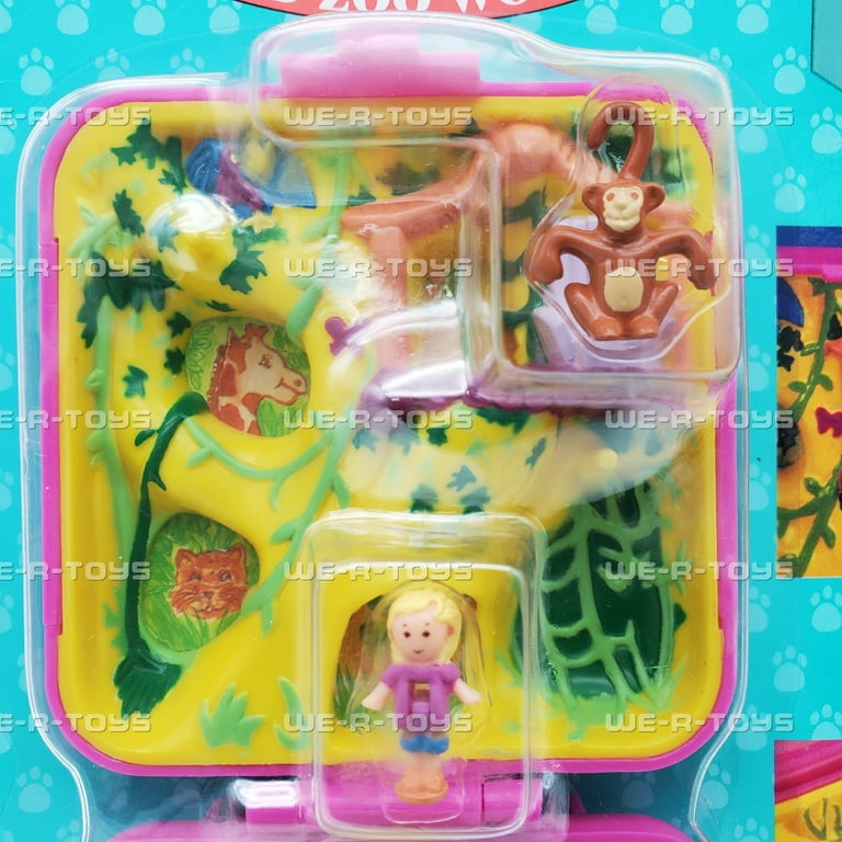 レア☆ ミニチュアLadies3点☆リーフレット2点箱付 Polly Pocket Friend Clips Shani Doll with Cat Hoodie and Heart