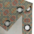 thumbnail image 4 of Ambesonne Turquoise Grommet Curtain, Indigenous, 50" x 96", Turquoise and Orange, 4 of 6