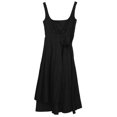 thumbnail image 1 of A.W.A.K.E Mode Robe Plissée à Col Ouvert Camilla Noire pour Femmes avec Tablier - 4, 1 of 2