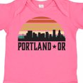 thumbnail image 4 of Inktastic Portland Oregon Skyline Retro Sunset Boys or Girls Baby Bodysuit, 4 of 5