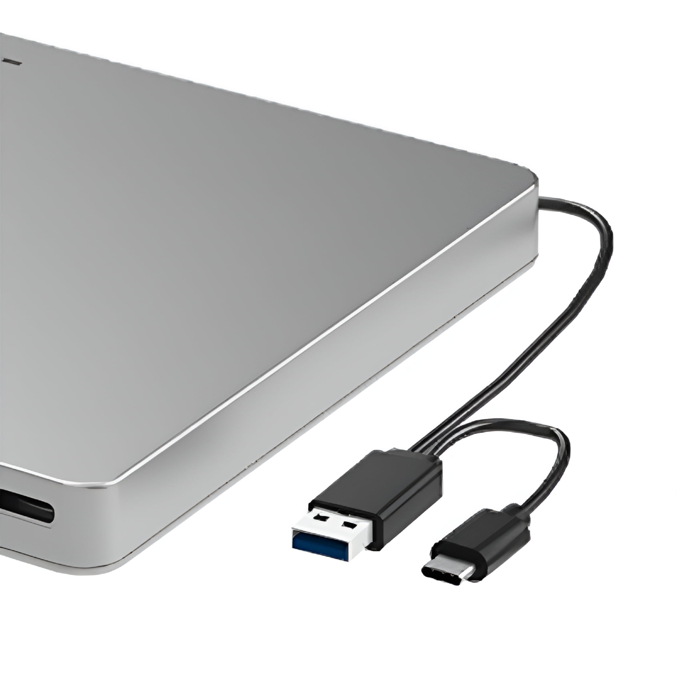 GJX 2026 New External 3D Blu-Ray Dvd Drive,Usb 3.0 and Type-C Blu-Ray Cd Dvd Drive Player Ultra-Slim Slot-Loading Cd Dvd Burner,Laptops,Desktops,Home Entertainment,Data Backup,Video Editing