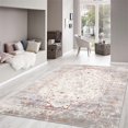 thumbnail image 3 of Pasargad Home Efes 2' x 3' Power-Loomed Light Blue/Light Grey Rug, For Indoor Space and all Age of Group, 3 of 9