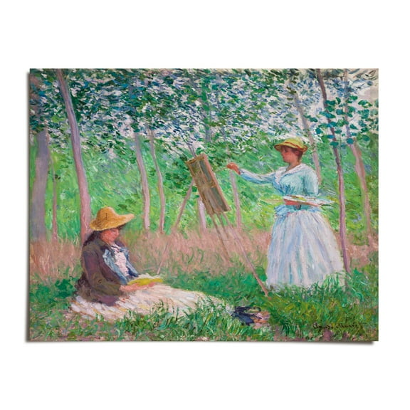 In the Woods at Giverny c. 1887 - Claude Monet - 8x10 - Wall Art Print - UNFRAMED